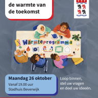 26 oktober inloopbijeenkomst warmteprogramma Stadhuis Beverwijk